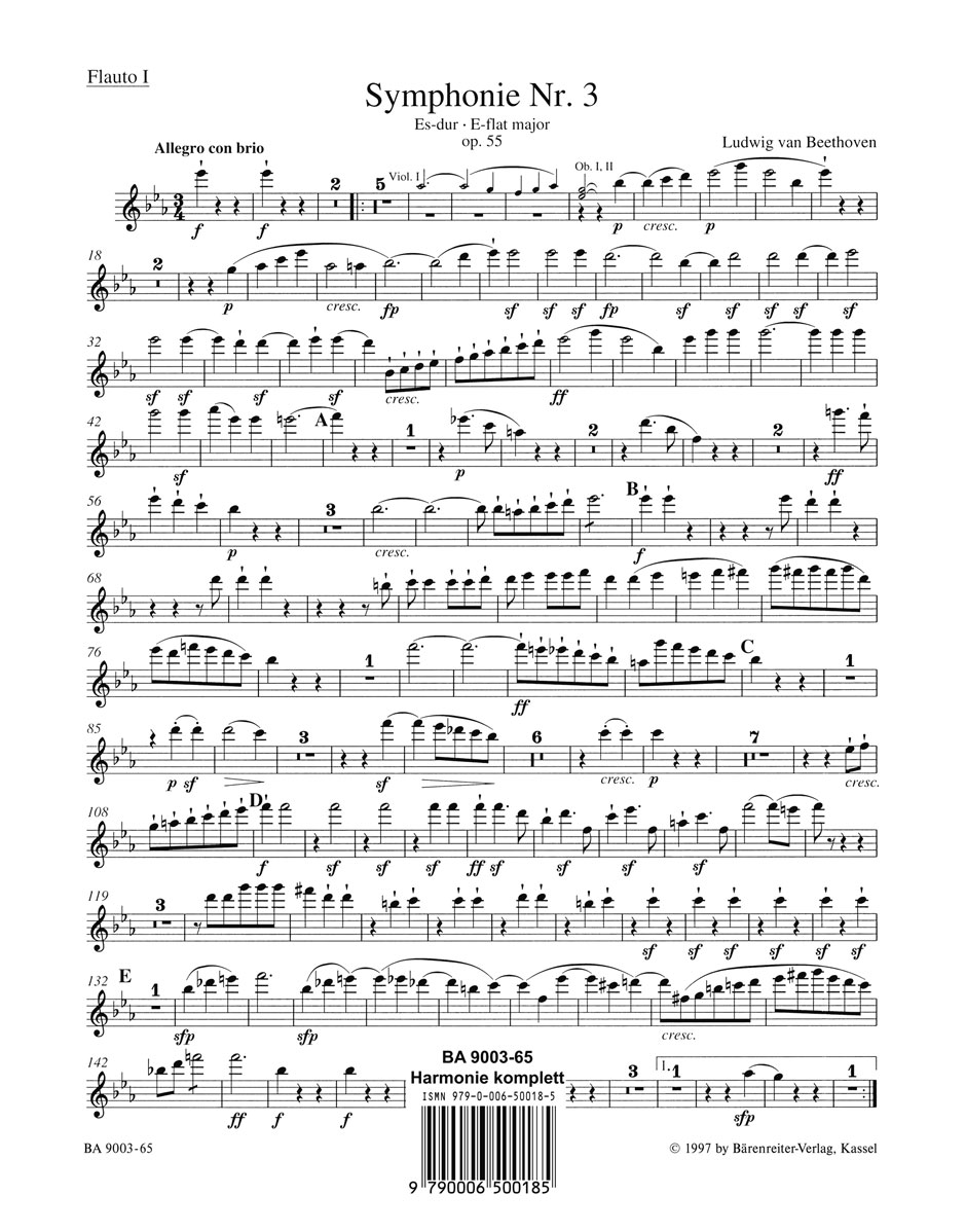 Anderes Coverbild Symphonie Nr. 3 Es-Dur op. 55 "Eroica"