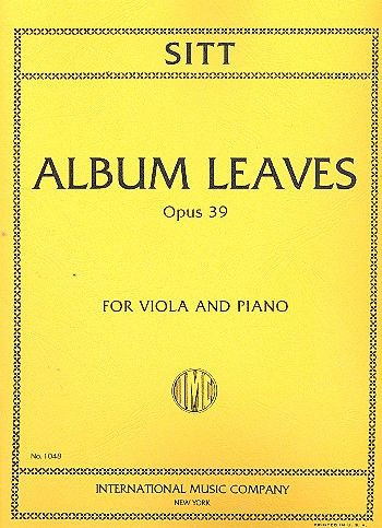 Anderes Coverbild Album leaves op. 39