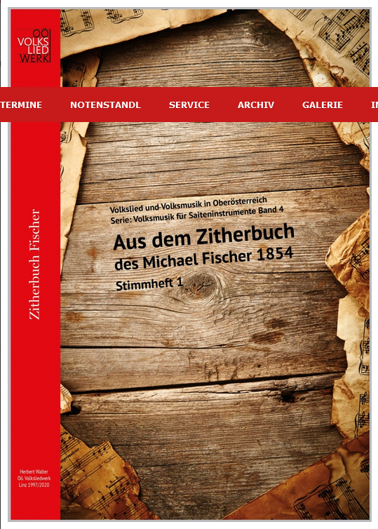 Vorderes Coverbild Zitherbuch Fischer