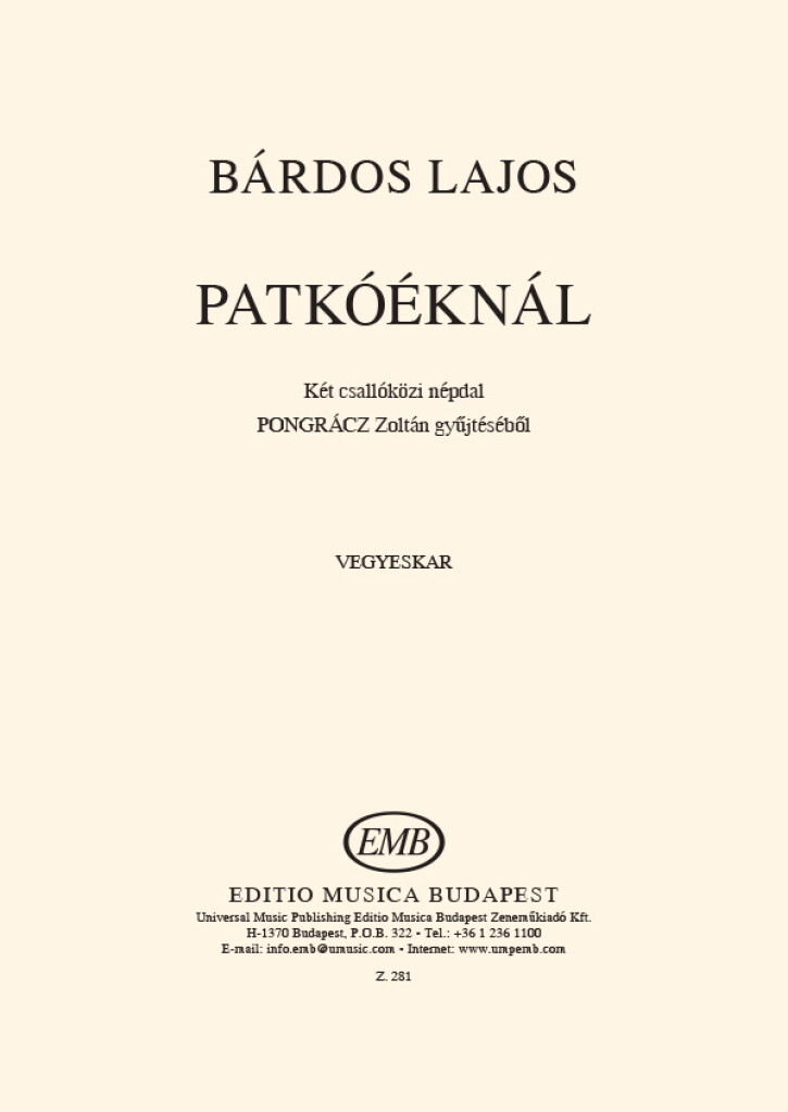 Anderes Coverbild Patkóéknál