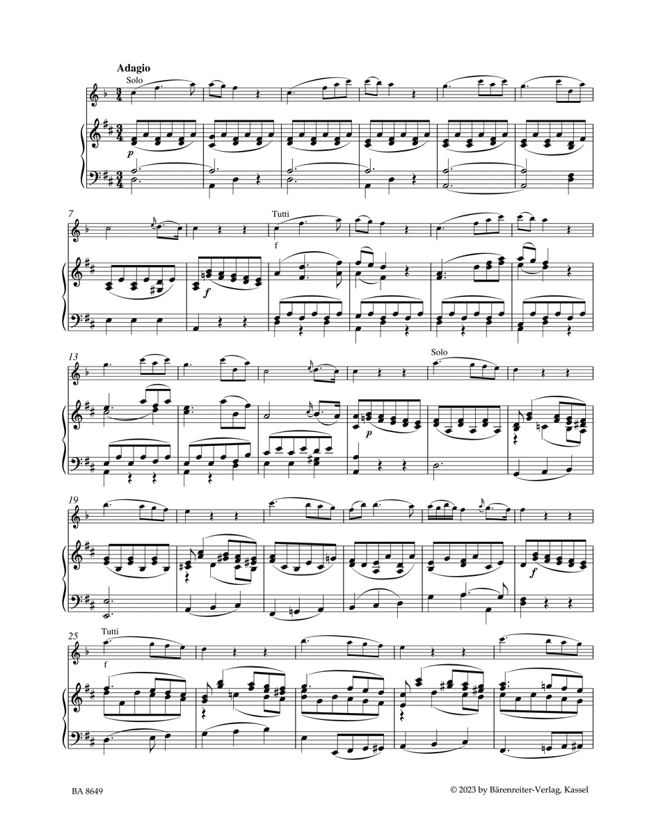 Anderes Coverbild Adagio für Klarinette und Orchester