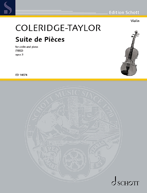 Vorderes Coverbild Suite de Pièces op. 3 (1892)