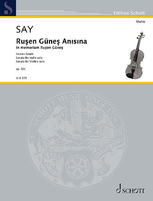 Vorderes Coverbild Rusen Günes Ansna op. 92c (2020)