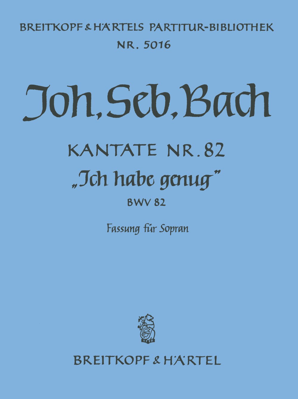 Vorderes Coverbild Kantate BWV 82 „Ich habe genug“