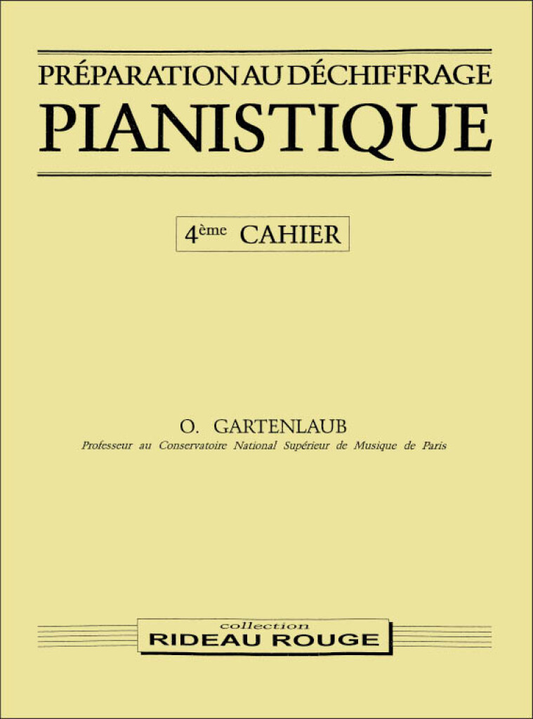 Anderes Coverbild Préparation Au Déchiffrage Pianistique - 4e Cahier