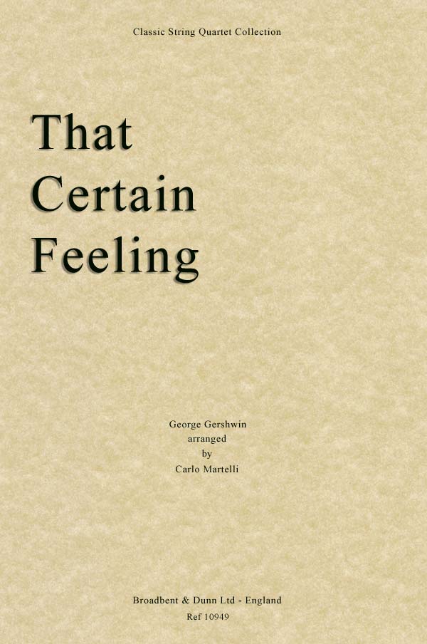 Anderes Coverbild That Certain Feeling