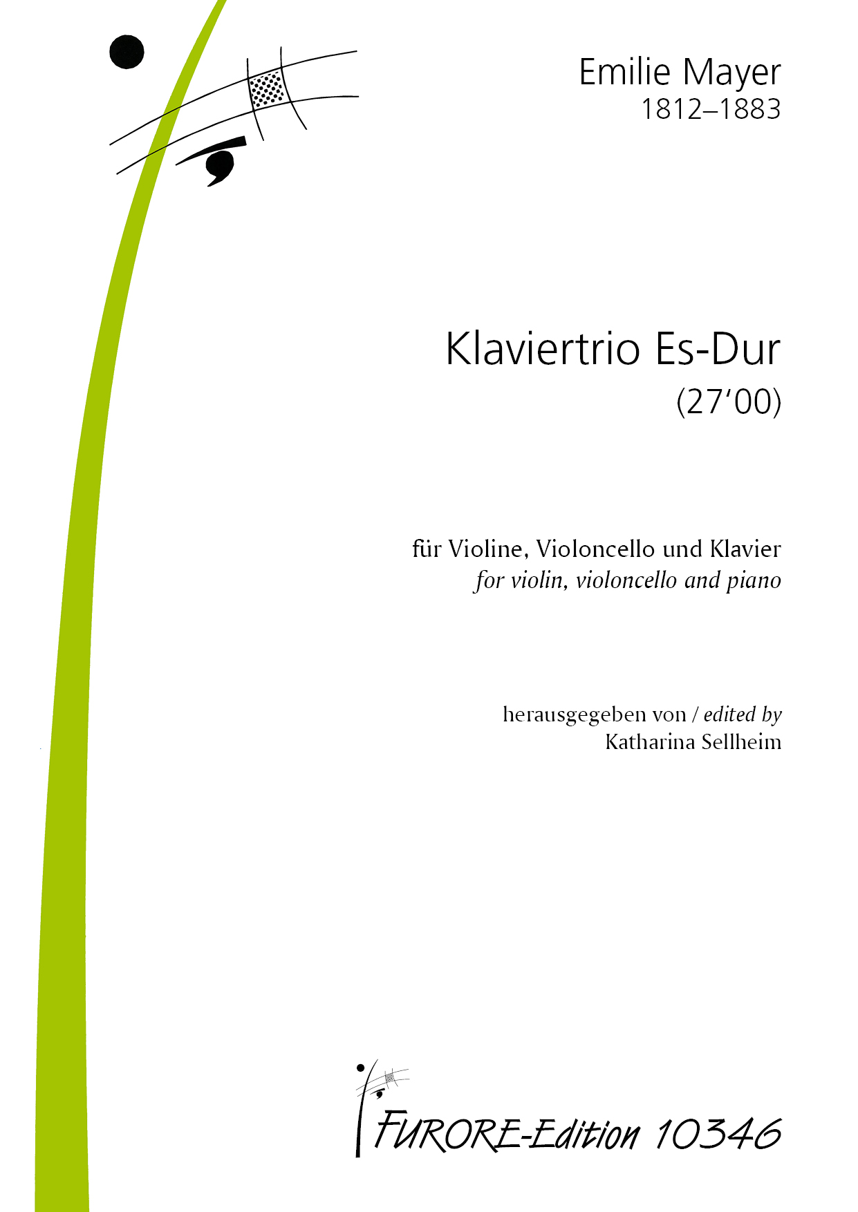 Vorderes Coverbild Klaviertrio Es-Dur