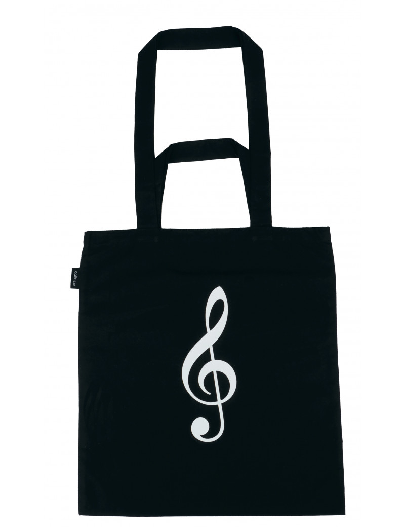 Anderes Coverbild Tragetasche Violinschlüssel - schwarz