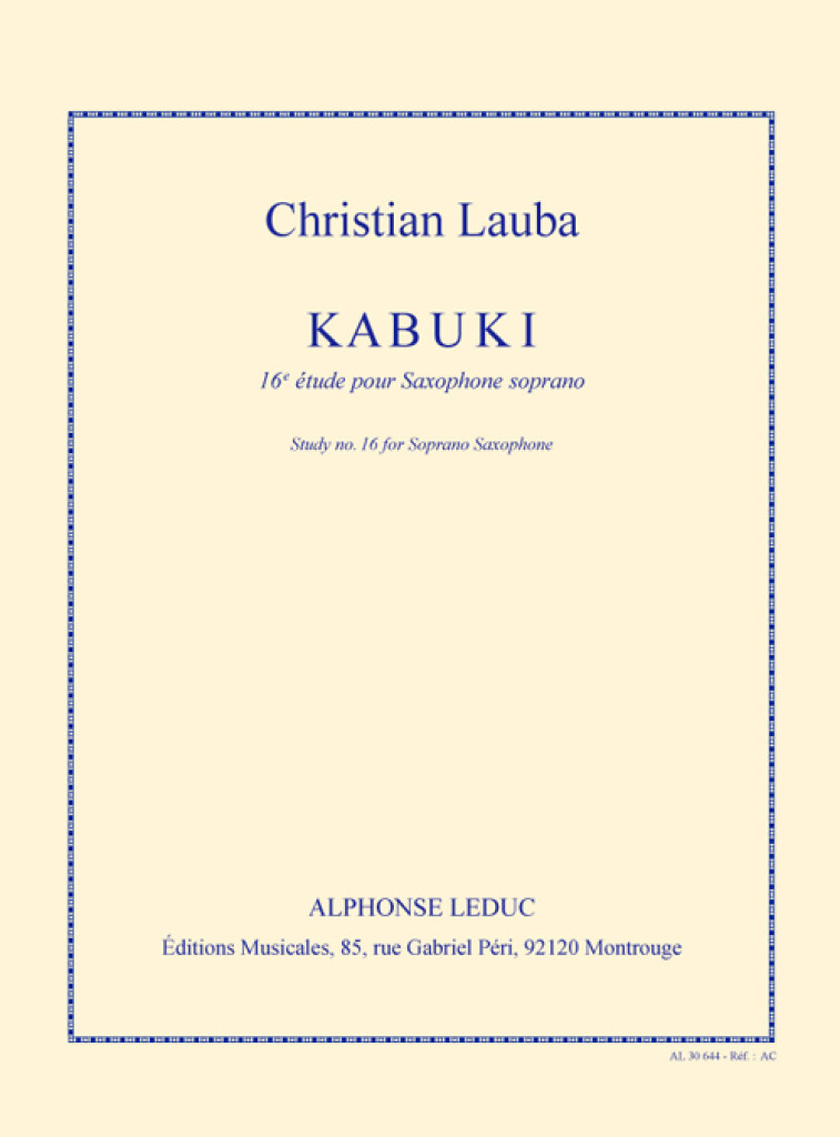 Anderes Coverbild Etude No. 16 - Kabuki