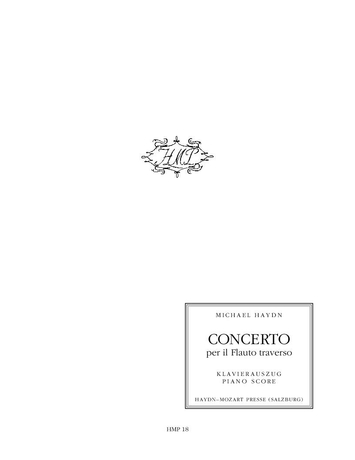 Vorderes Coverbild Concerto per il Flauto Traverso D-Dur