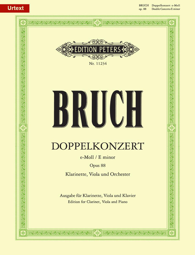 Vorderes Coverbild Doppelkonzert für Klarinette (Violine), Viola und Orchester e-Moll (1911)