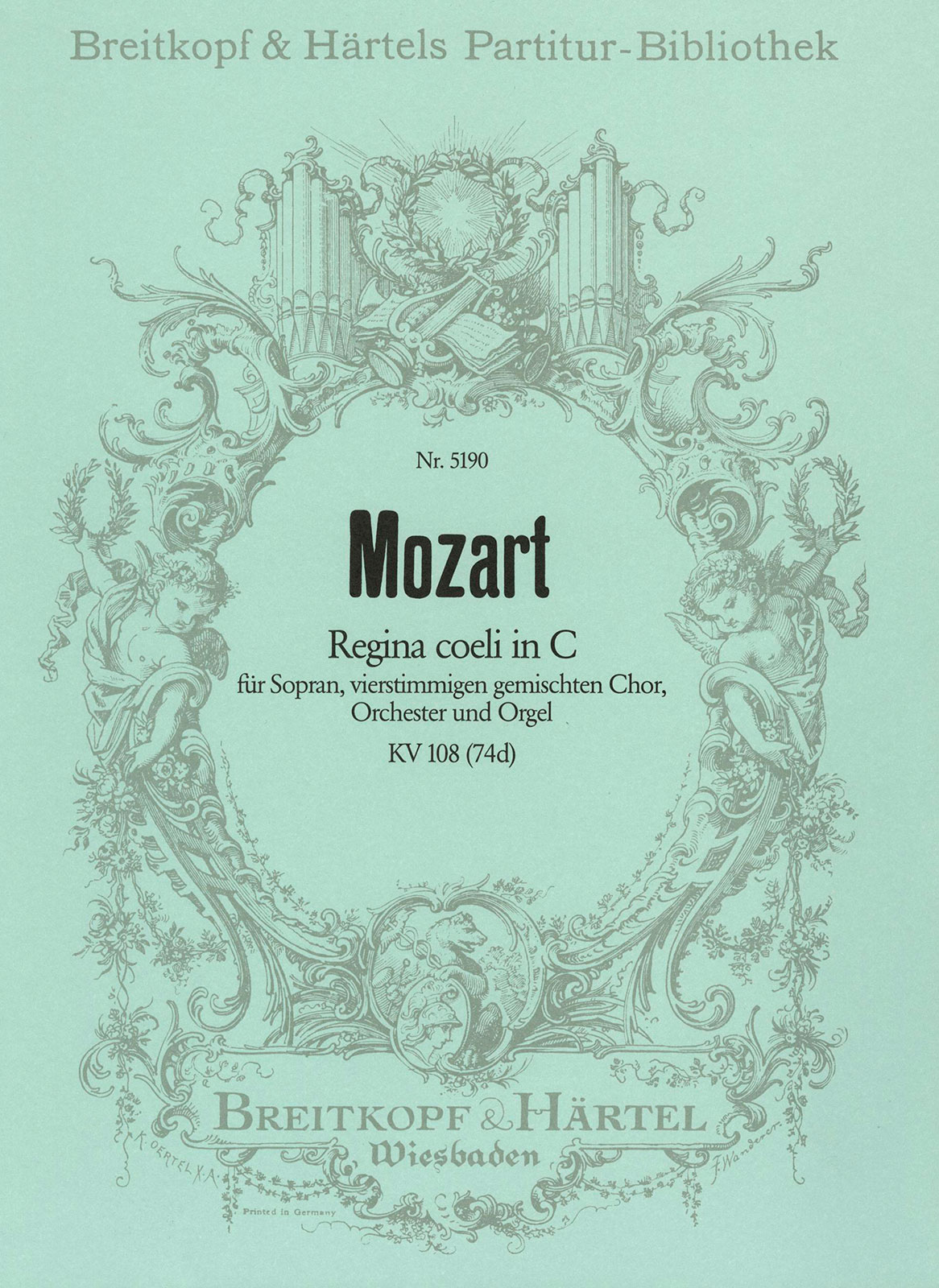 Anderes Coverbild Regina coeli in C KV 108 (74d)