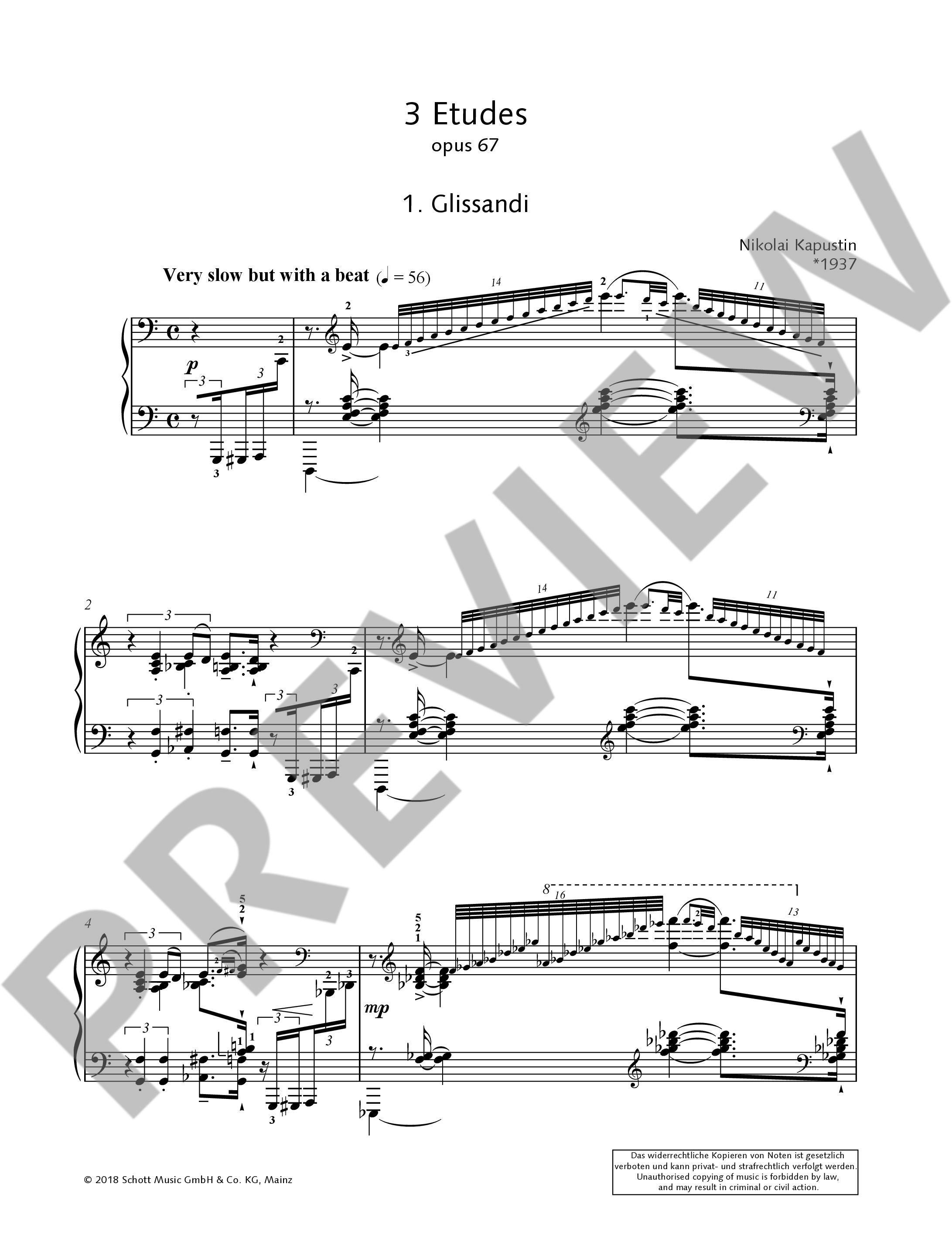 Anderes Coverbild 3 Etudes op. 67