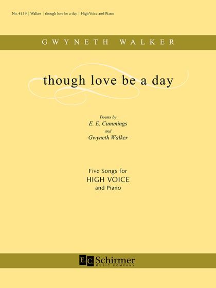 Anderes Coverbild Though Love Be a Day (Five Songs)