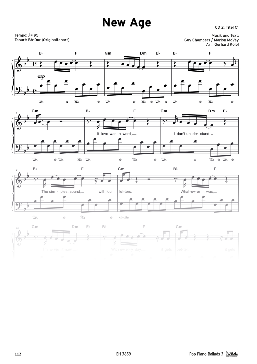 Anderes Coverbild Pop Piano Ballads 3 (mit 2 CDs)