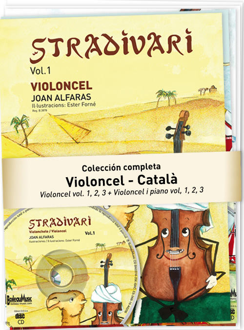 Vorderes Coverbild Stradivari Violoncel - Band 1-3 mit Klavierbegleitungen
