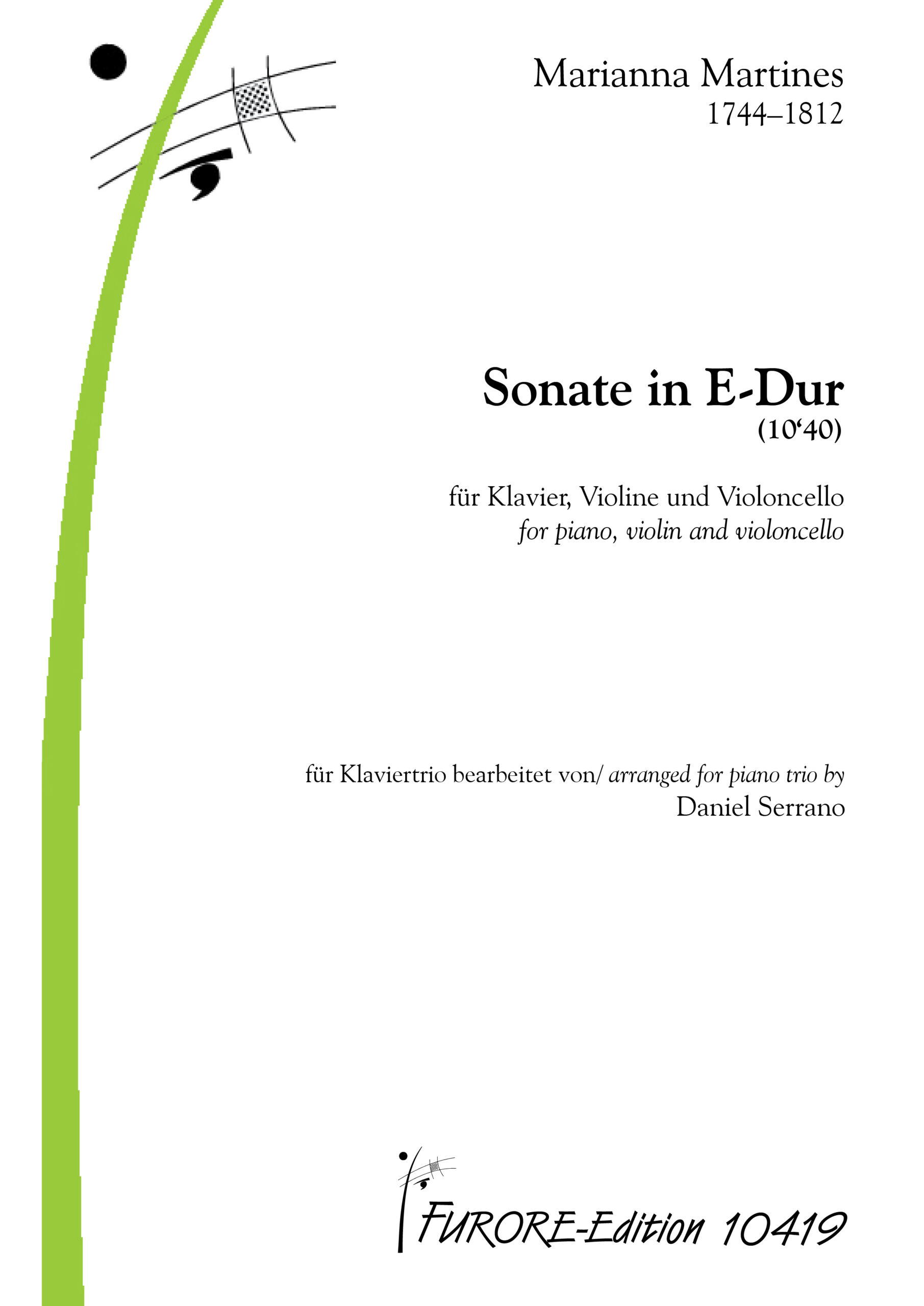 Anderes Coverbild Sonate in E-Dur (10’40)