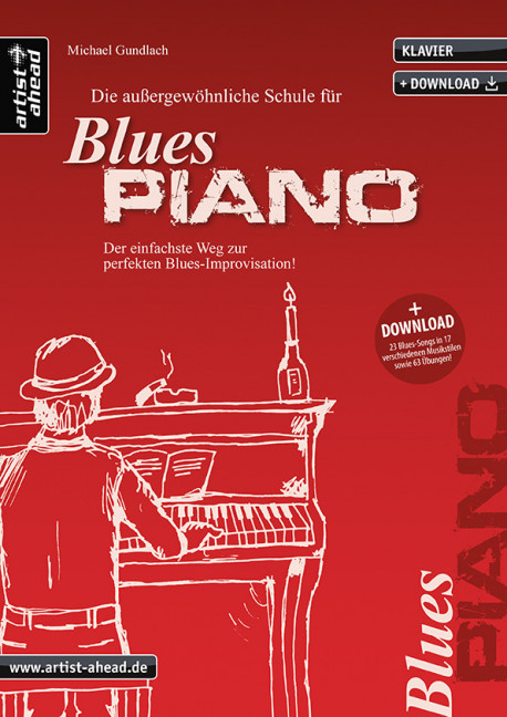 Vorderes Coverbild Die außergewöhnliche Schule für Blues-Piano 