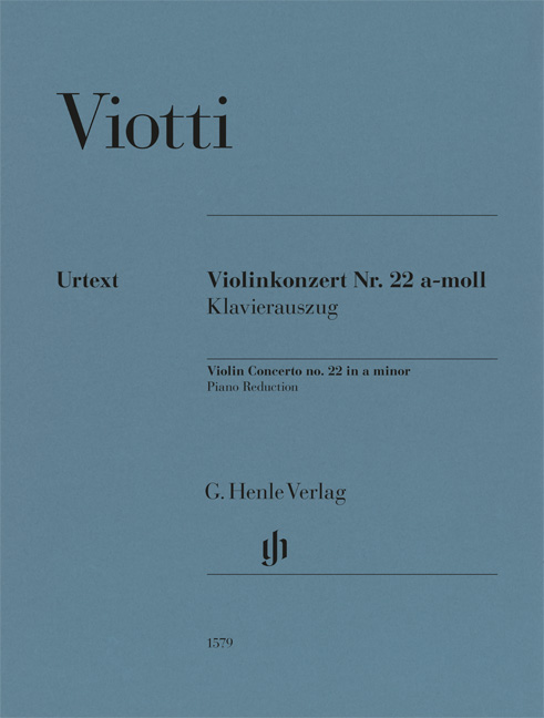 Vorderes Coverbild Violinkonzert Nr. 22 a-moll