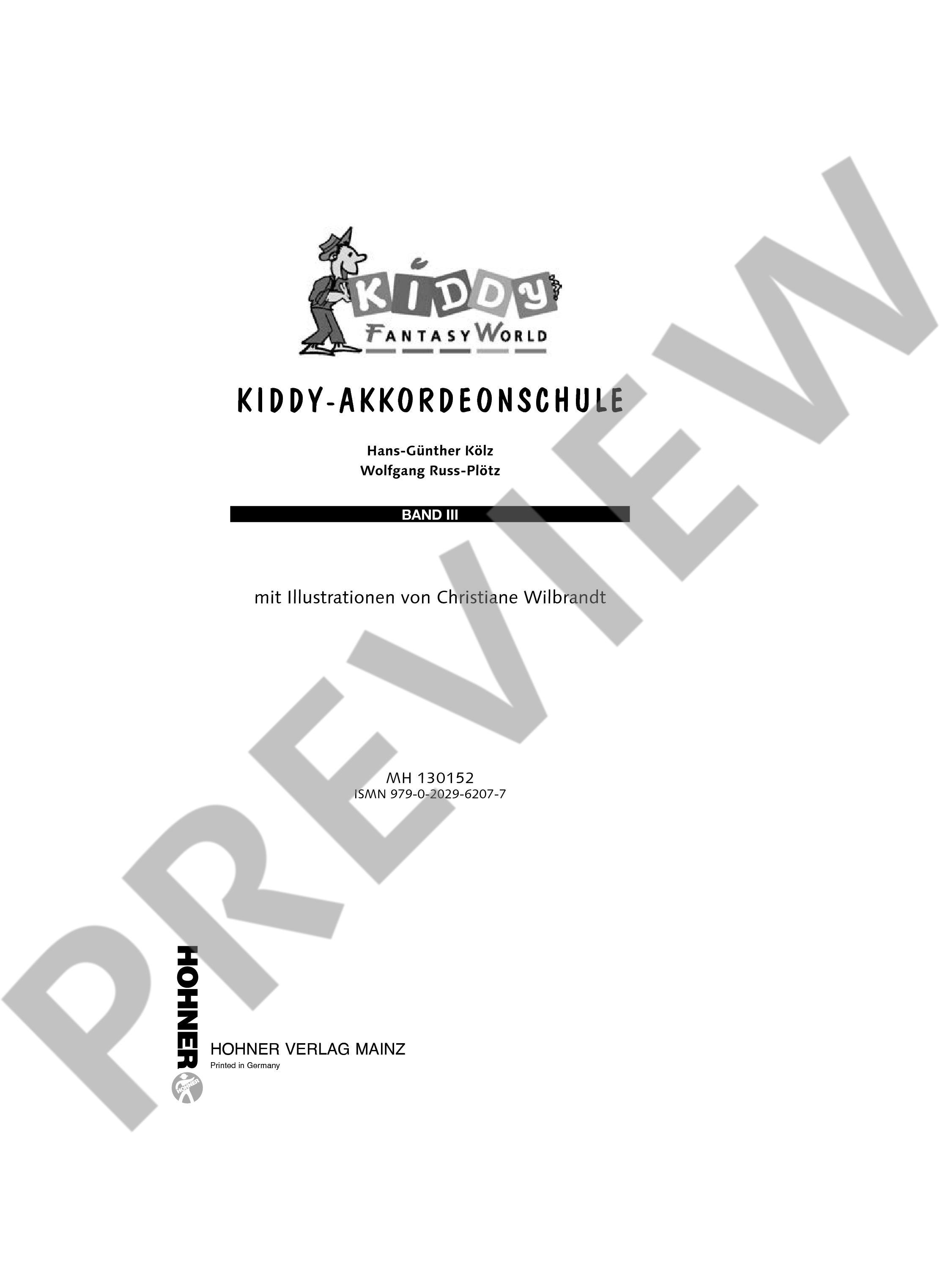 Anderes Coverbild Kiddy-Akkordeonschule Band 3