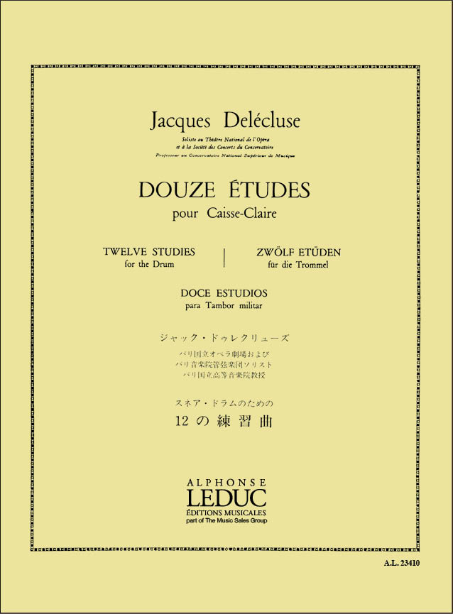 Anderes Coverbild 12 Etudes pour Caisse-Claire