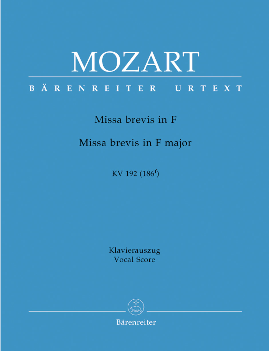 Vorderes Coverbild Missa brevis F-Dur KV 192 (186f)