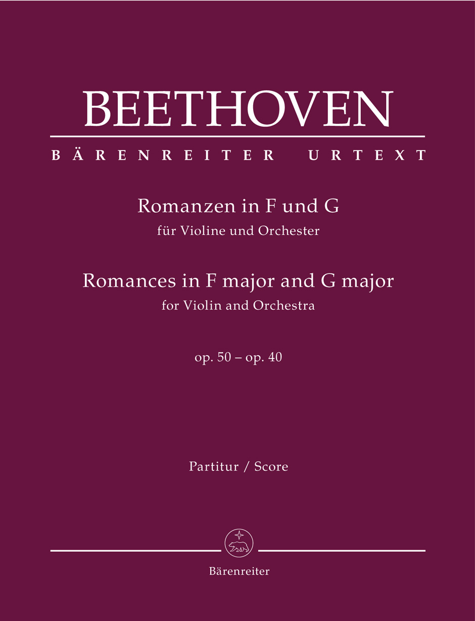 Vorderes Coverbild Romanzen in F-Dur und G-Dur für Violine und Orchester op. 50, 40