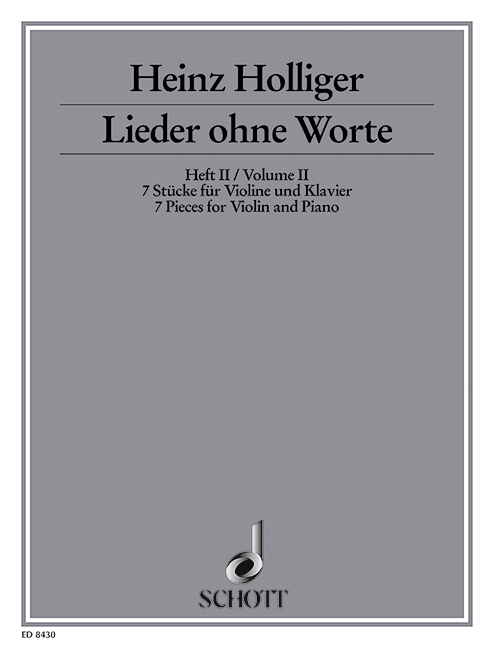 Vorderes Coverbild Lieder ohne Worte