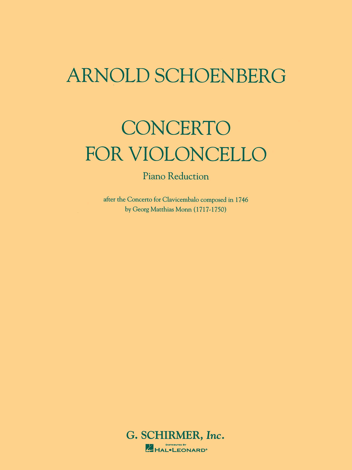Anderes Coverbild Konzert für Violoncello und Orchester D-Dur
