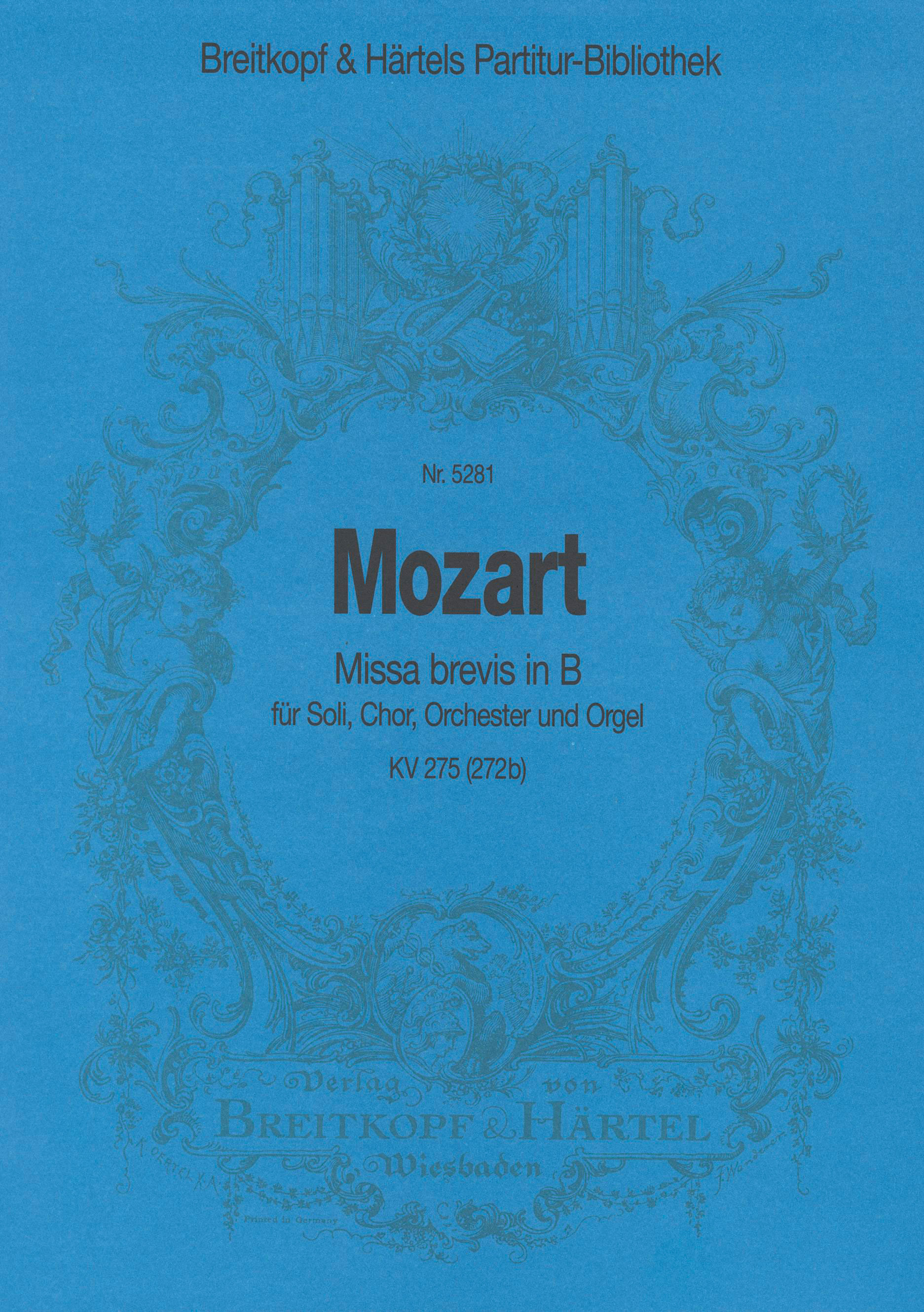 Vorderes Coverbild Missa brevis in B KV 275 (272b)