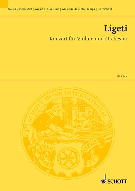 Vorderes Coverbild Konzert für Violine und Orchester (1990 - 1992)