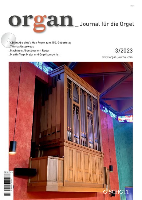 Vorderes Coverbild organ - Journal für die Orgel 2023/03