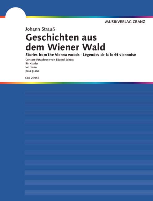 Vorderes Coverbild Konzertparaphrase "Geschichten aus dem Wiener Wald"