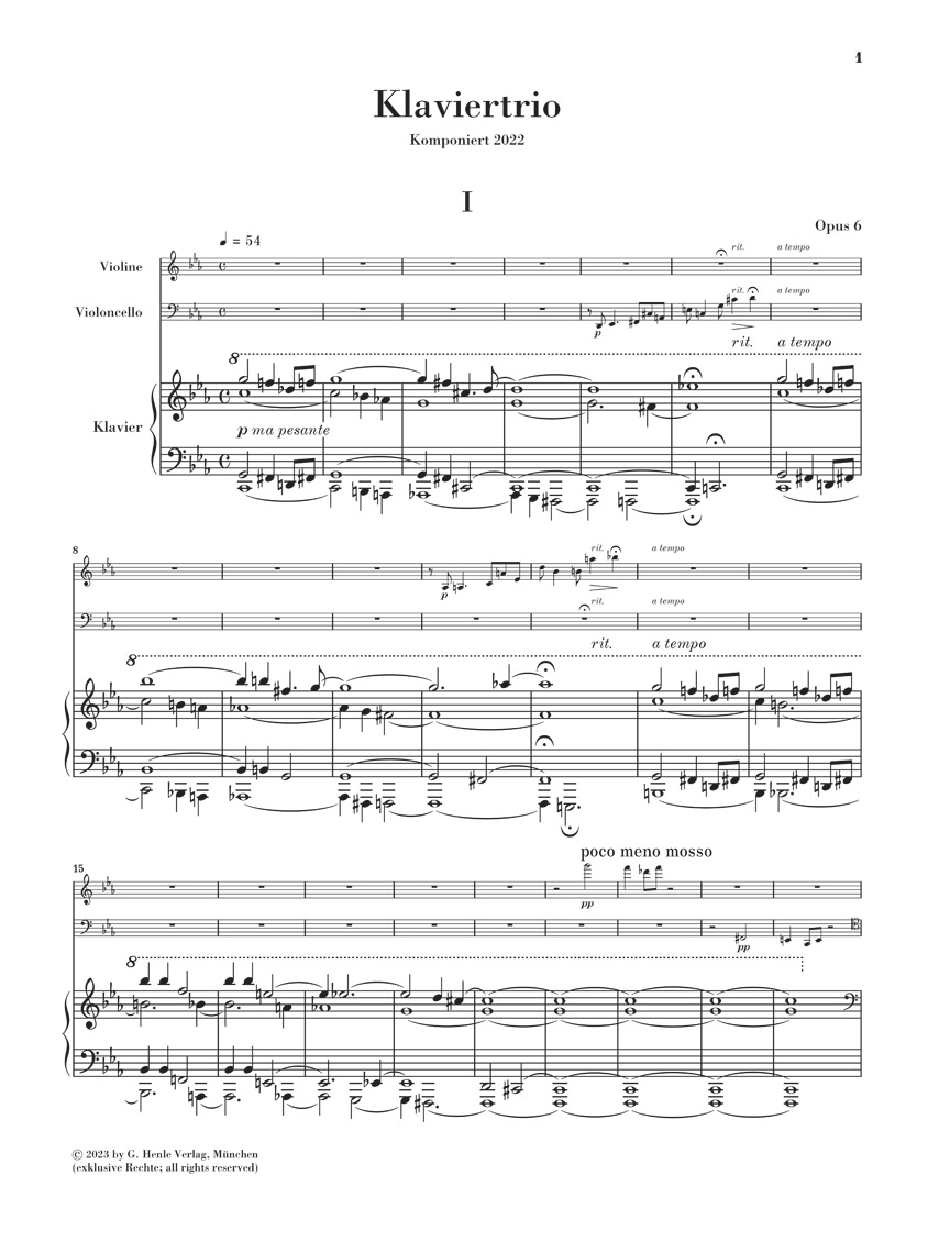 Anderes Coverbild Klaviertrio op. 6