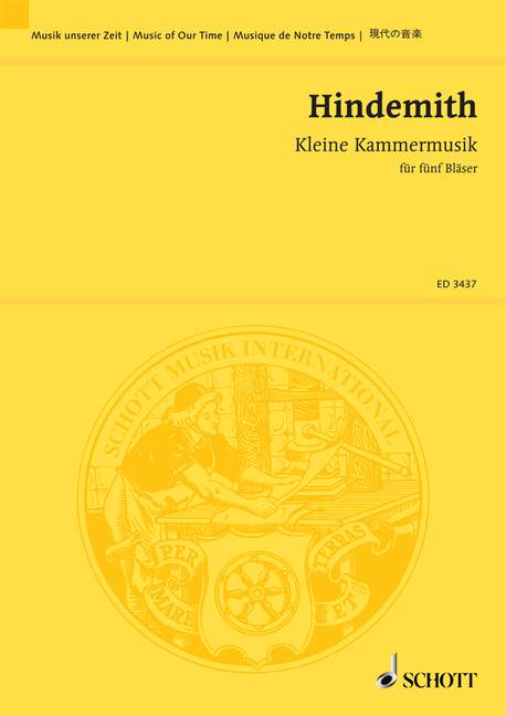 Vorderes Coverbild Kleine Kammermusik für fünf Bläser op. 24/2
