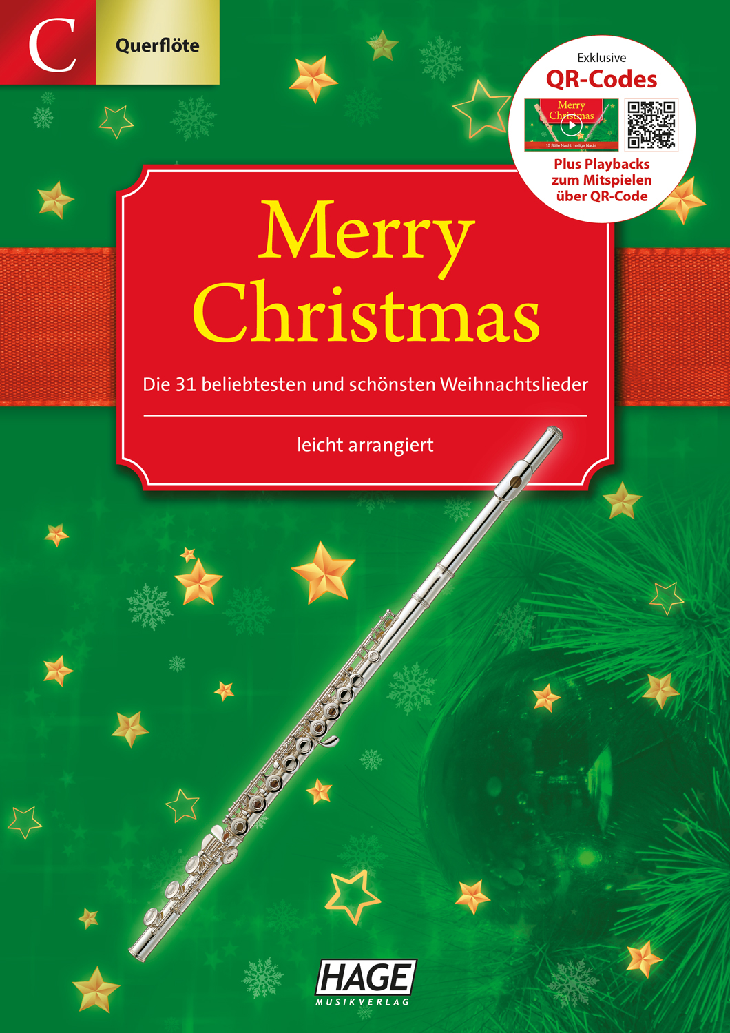 Vorderes Coverbild Merry Christmas für C-Instrumente