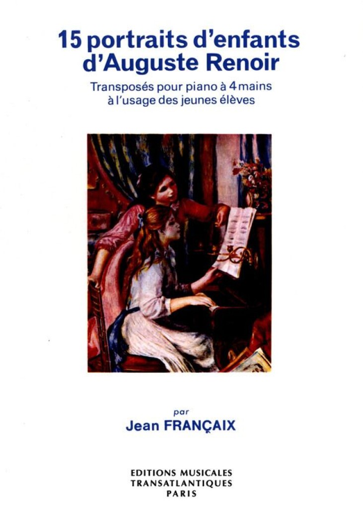 Vorderes Coverbild 15 portraits d'enfants, d'Auguste Renoir