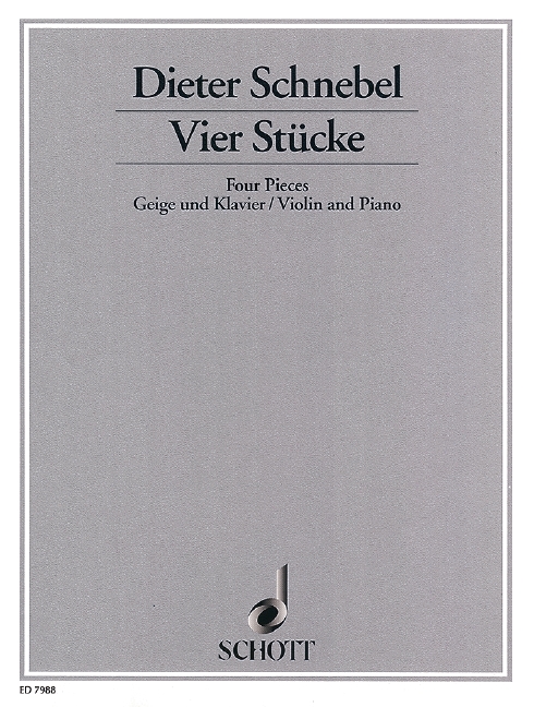 Vorderes Coverbild Vier Stücke (1991)