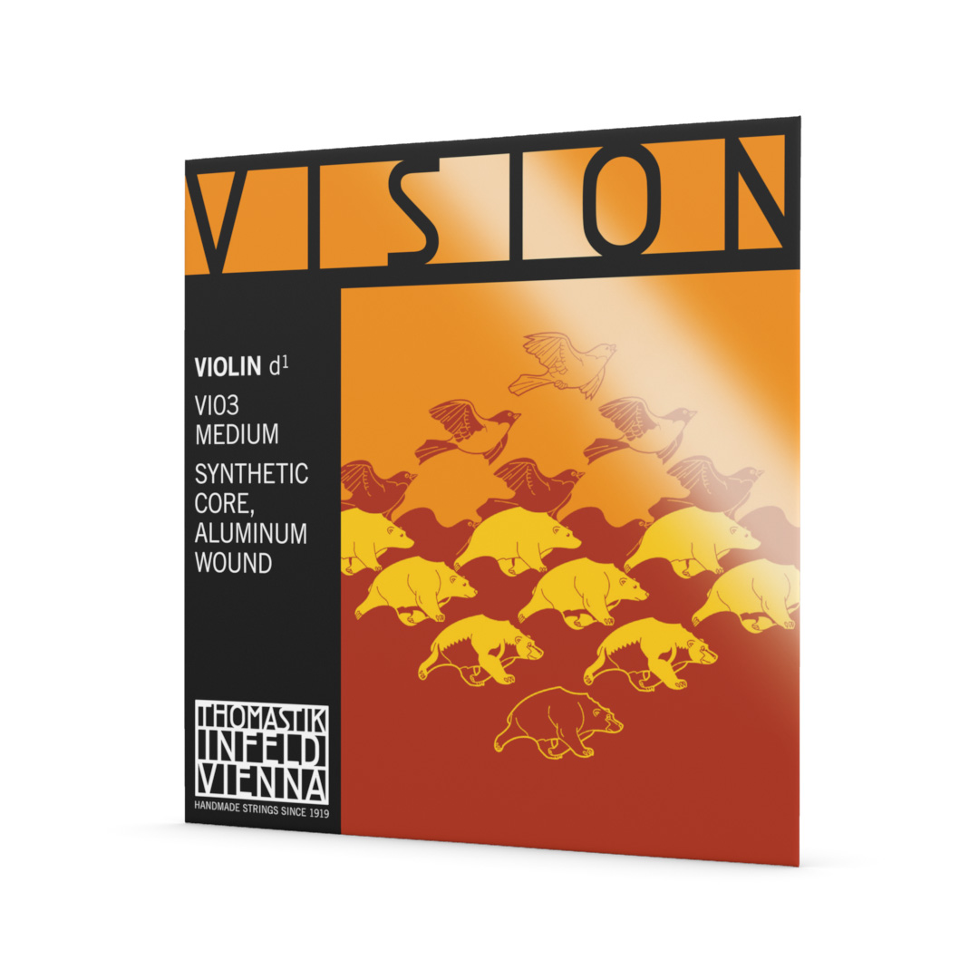 Anderes Coverbild VISION Violinsaite D 4/4 - Synthetischer Kern, Aluminium umsponnen