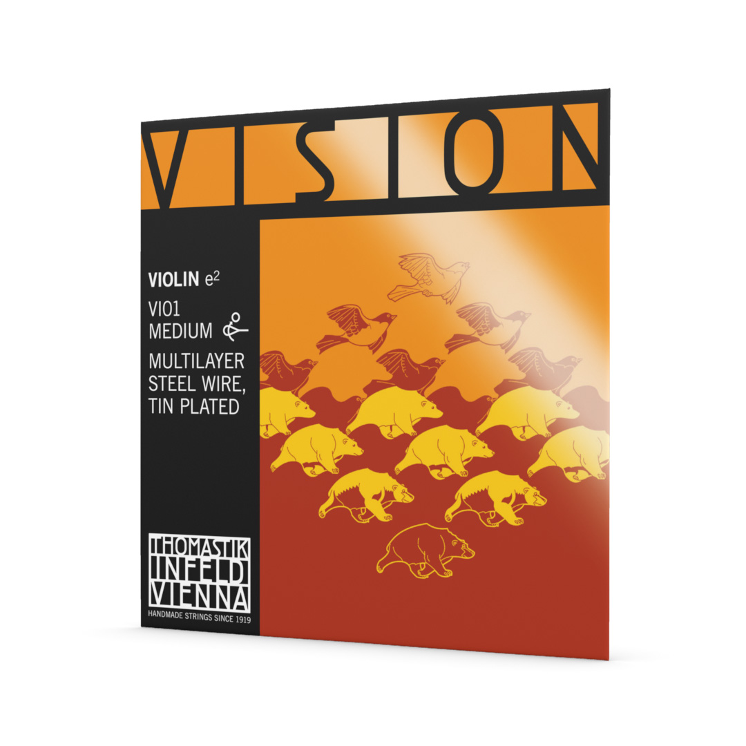 Anderes Coverbild VISION Violinsaite E 4/4 - Synthetischer Kern, Silber umsponnen