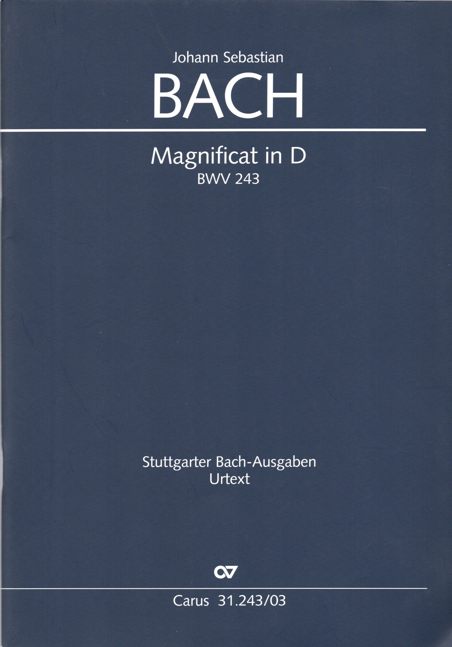 Vorderes Coverbild Magnificat in D-Dur BWV 243, BWV3 243.2