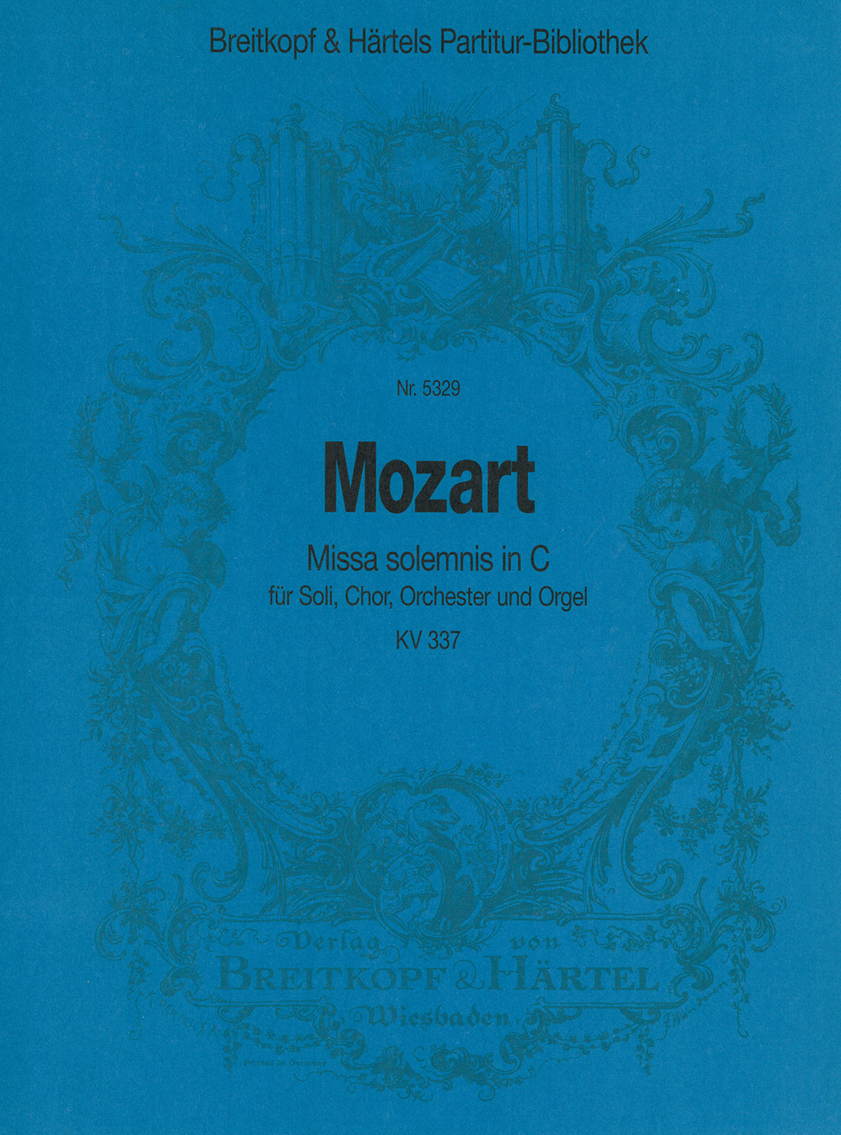 Vorderes Coverbild Missa solemnis in C KV 337
