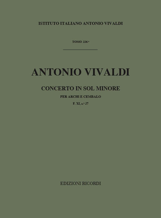 Vorderes Coverbild Konzert g-Moll RV 152