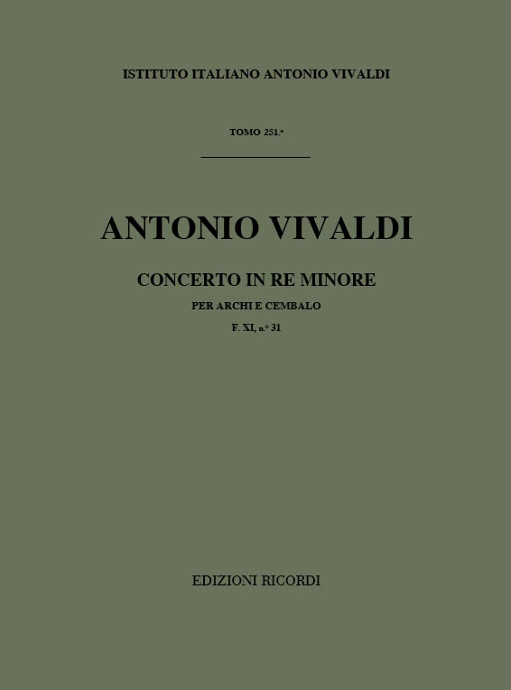 Vorderes Coverbild Konzert d-Moll RV 128