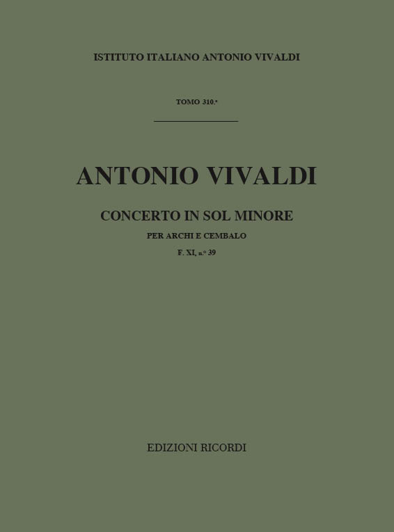 Vorderes Coverbild Konzert g-Moll RV 154