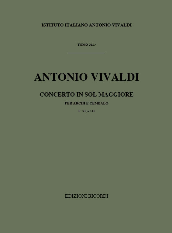 Vorderes Coverbild Konzert G-Dur RV 146