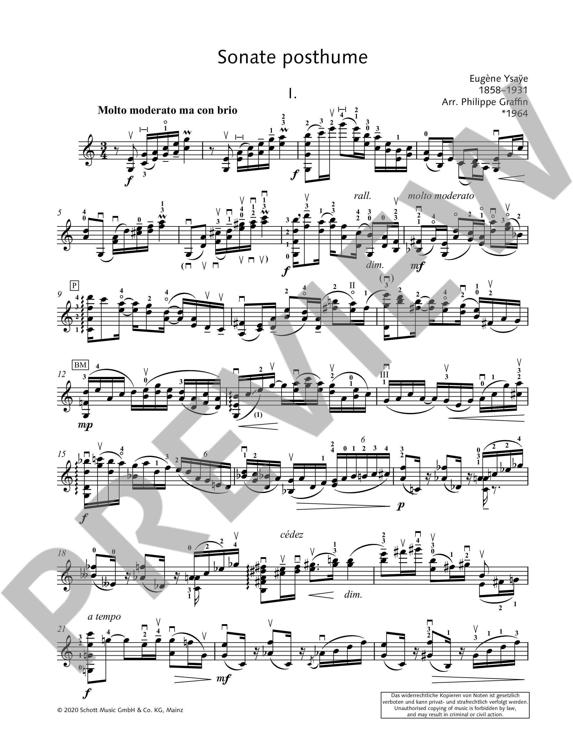 Anderes Coverbild Sonate posthume op. 27bis (1923 (2019))