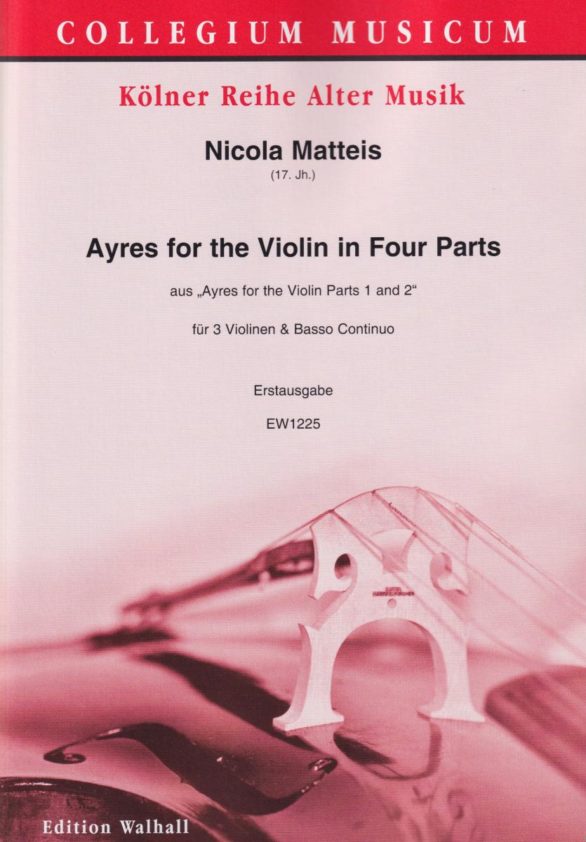 Vorderes Coverbild Ayres for the Violin in Four Parts