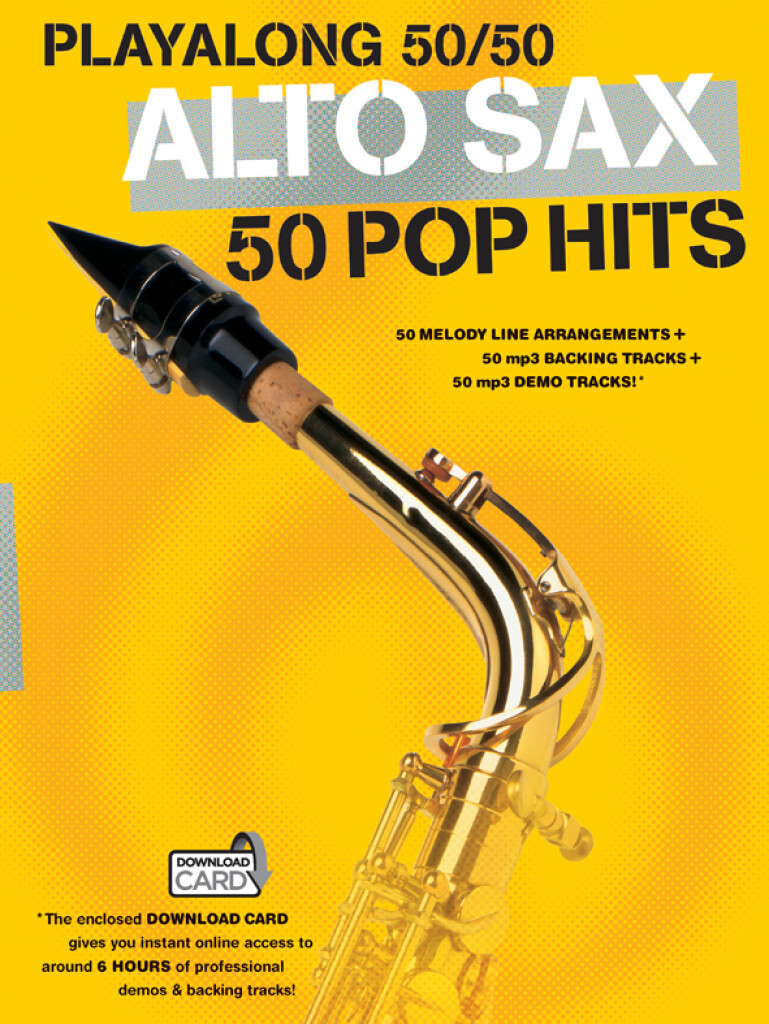 Vorderes Coverbild Playalong 50/50: Alto Sax - 50 Pop Hits