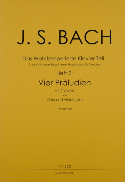 Vorderes Coverbild Wohltemperiertes Klavier Teil 1, Heft 2: 4 zweistimmige Präludien